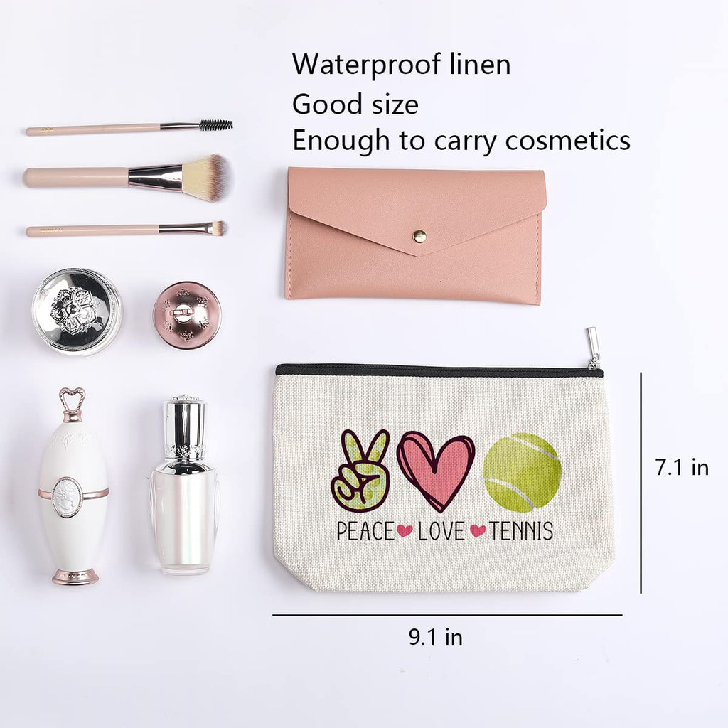 kdxpbpz Tennis Gifts Makeup Bag Cosmetics Bag