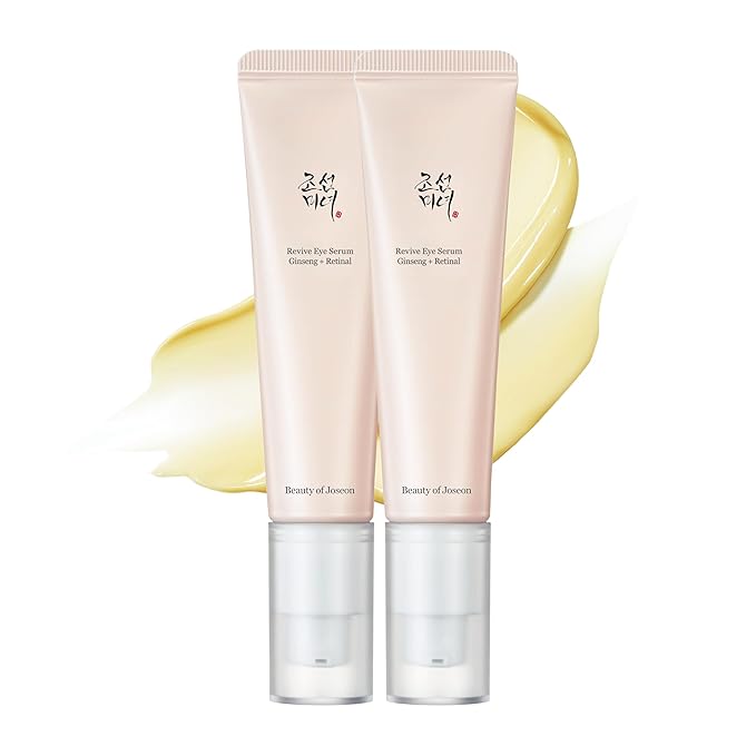 Beauty of Joseon Revive Eye Serum with Retinal Niacinamide Peptide for Face Under Eyes Wrinkles Dark Circles Moisturizer Cream Korean Skincare 30ml, 1.01 fl.oz * 2pack