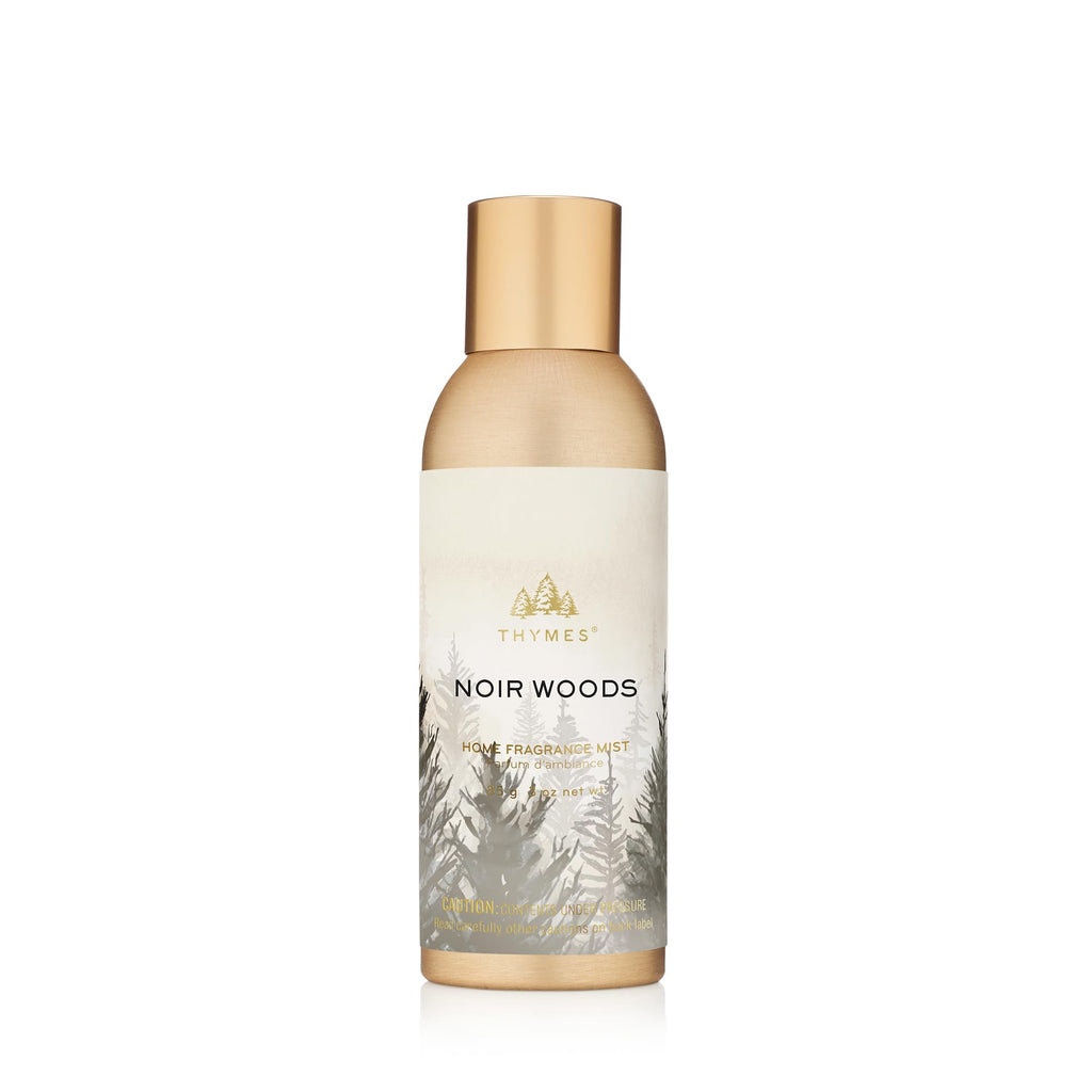 Thymes Home Fragrance Mist – Room Air Fresheners for Home Long Lasting – Air Freshener Spray – Scented Room Spray with Notes of Fresh Evergreen, Smoky Wood & Amber (Noir Woods, 3 oz)