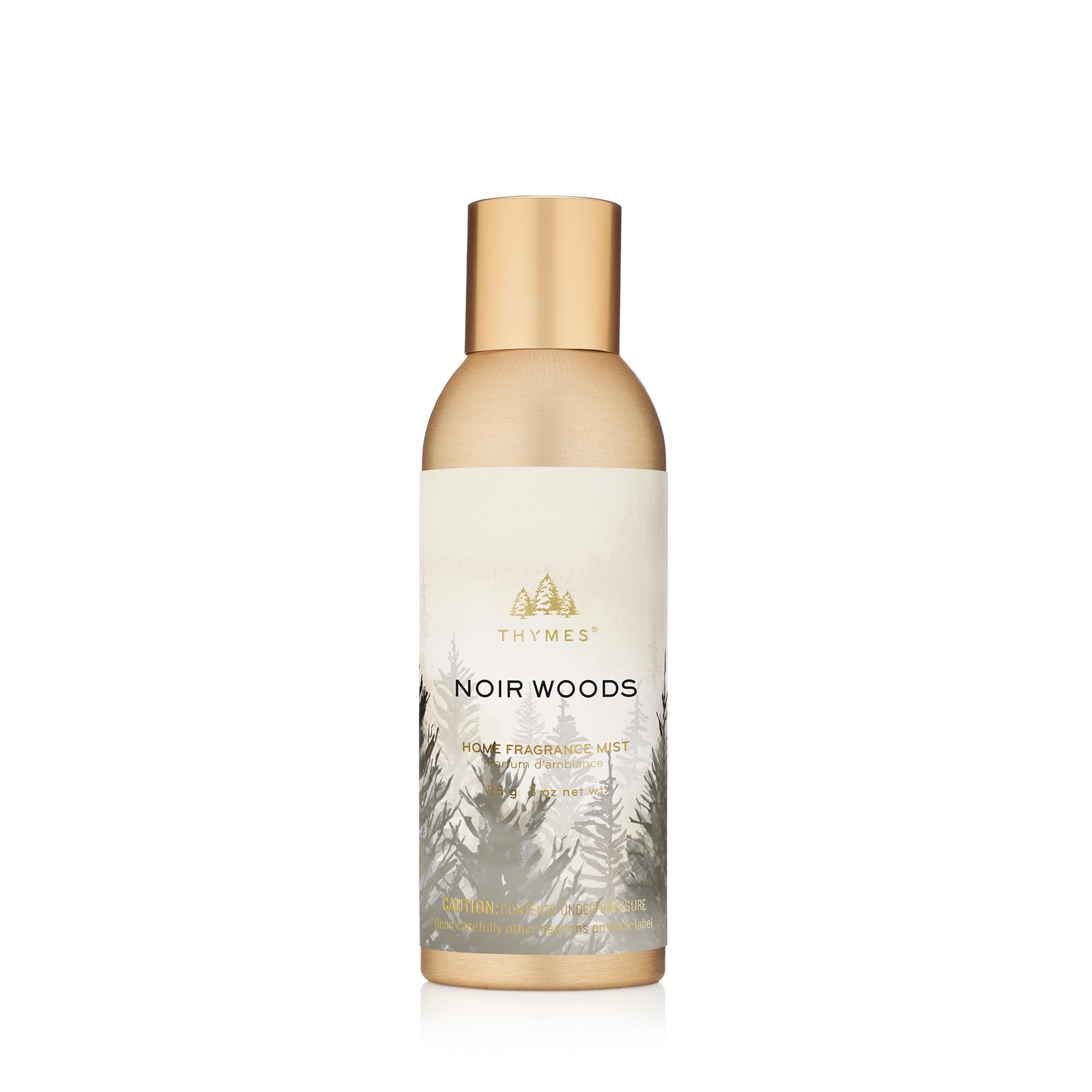 Thymes Home Fragrance Mist – Room Air Fresheners for Home Long Lasting – Air Freshener Spray – Scented Room Spray with Notes of Fresh Evergreen, Smoky Wood & Amber (Noir Woods, 3 oz)