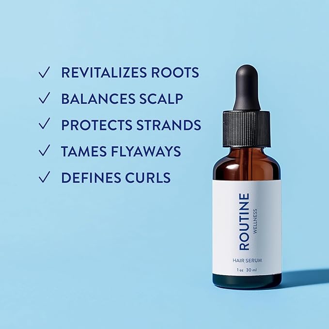 Routine Wellness Hair Serum, Rosemary, Argan, Tea Tree - 30ml (Pack of 3)