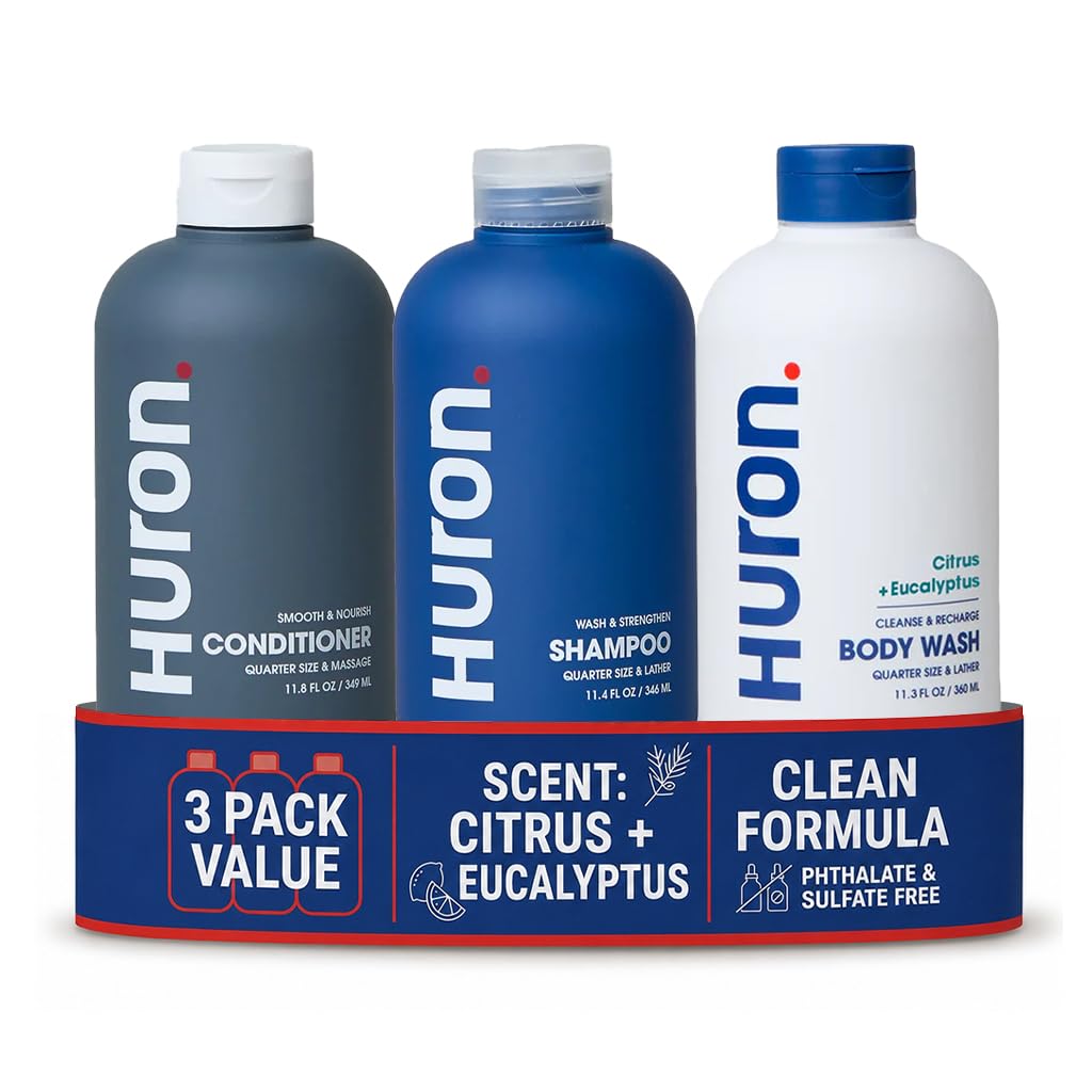 Huron Shampoo + Conditioner for All Hair Types; 2-pack (11.4 oz)