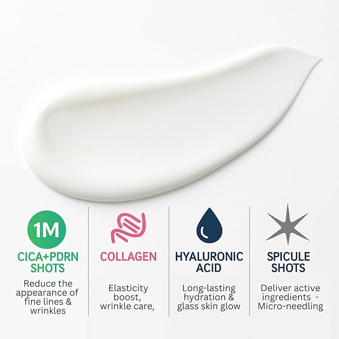 MYSTHETIC PDRN Collagen Wrapping Mask with CICA-PDRN Micro-Spicule Shots for Elasticity, Pore-Minimizing, Hydration, Glow - Korean Skin Care - 2.7 FL. OZ.