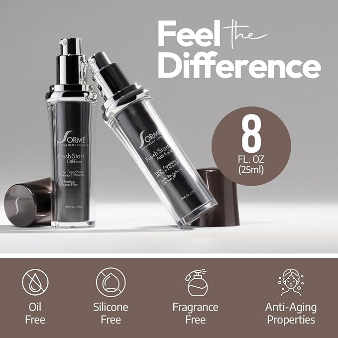 Sorme Fresh Start Under Foundation Makeup Enhancer | Anti-Aging Makeup Primer for Mature Skin | Hydrating Primer for Normal & Dry Skin | 25 ml Face Primer for Makeup | Primer Face Makeup with Dermaxyl