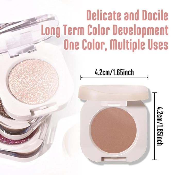 FeiCuiYun Pressed Single Matte Eyeshadow Palette Makeup, Brown eyeshadow For Women, Pigmented Waterproof Sombras Para Ojos, Single Pressed Powder Vegan, Talc, Paraben & Cruelty Free(05)