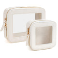 Clear Mahjong Tile Bag, Makeup Bag Set Travel Makeup Case Clear Cosmetic Travel Bag Small Makeup Organizer Mini Make Up Pouch for Purse Waterproof Toiletry Bag Portable Car Essentials Car Organizer