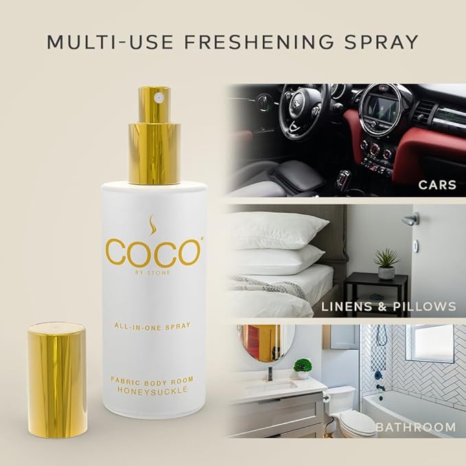 COCO by Stone 5oz All-in-One Spray Honeysuckle Fabric & Room Mist