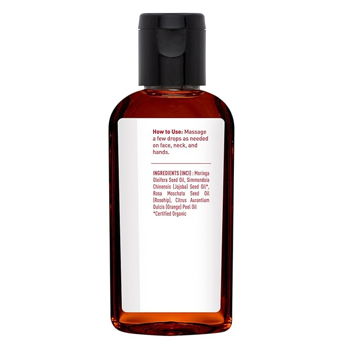 Desert Essence Moringa Jojoba and Rose Hip Oil Blend, 2 fl oz