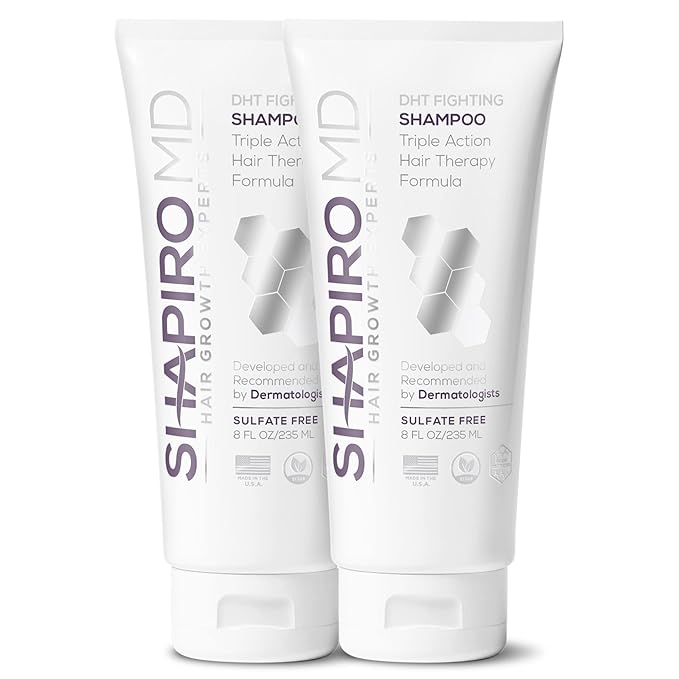 Shapiro MD Hair Growth Experts DHT Fighting Hair Loss Shampoo, 2 Month