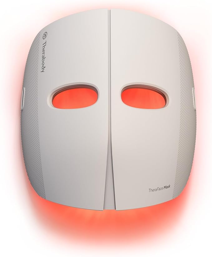 TheraFace Mask by Therabody - LED Light Therapy Skincare Face Mask with Vibrating Massage - Blue & Red Light Therapy and Facial Massager for Wrinkles, Skin Tightening & Dark Spots - FSA Eligible