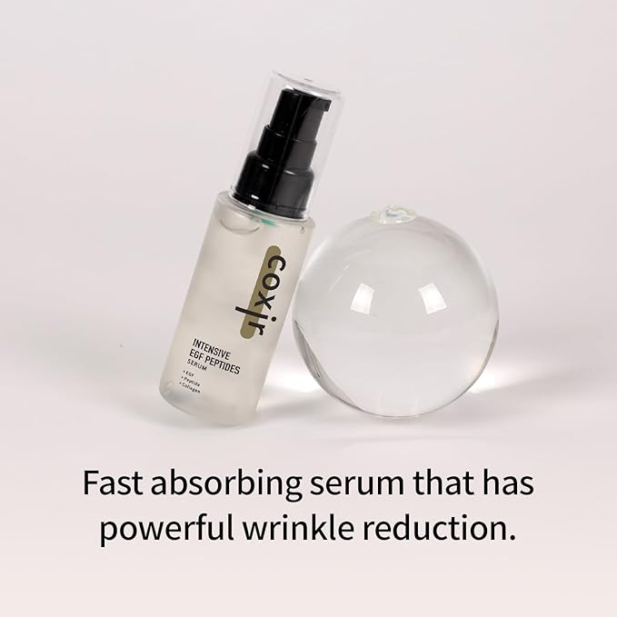coxir Intensive EGF Peptides Serum, GHK-Cu Copper Peptide, 1.69 fl.oz