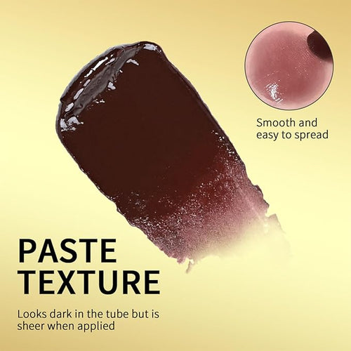 2Pcs Black and Pink Moisturizing Honey Noir Lipstick for All Skin Tones