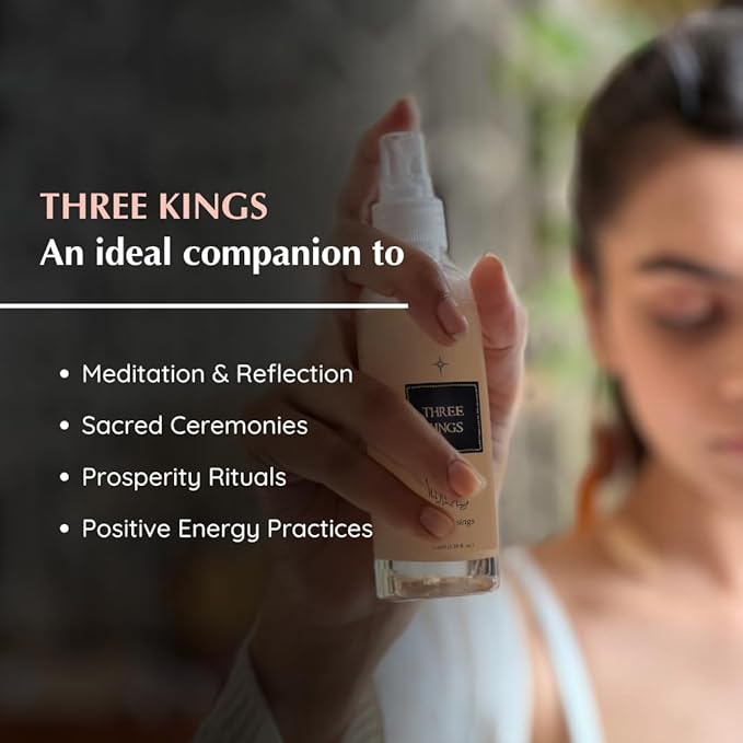 Three Kings Natural Resin Air Freshener Spray, 100ml, Aromafume