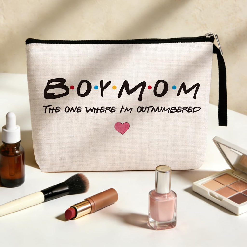 Jztco Boy Mom, Baby Shower Gifts for Moms First Time Makeup Bag
