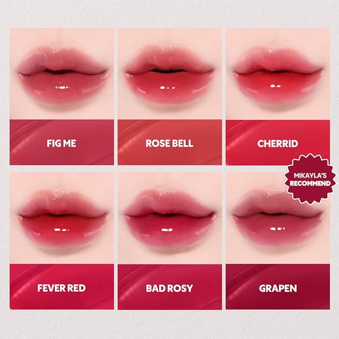 TIRTIR [*Mini Size Waterism Tinted Lip Gloss #06 Honey Nut, 0.06 Fl Oz – Kiss Ready Lipgloss, 12H Long Lasting Non Sticky Natural Tinted Glow Korean Multiuse Cheek and Lip Tint for Women gift