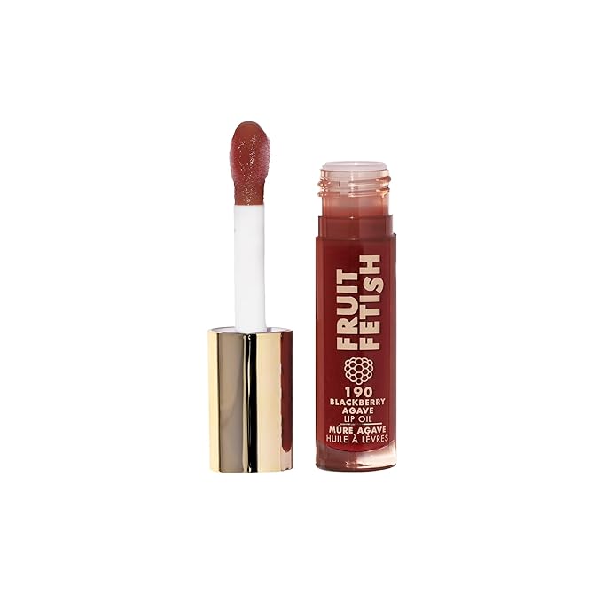 Milani Fruit Fetish Lip Oil, Tinted Hydrating Lip Gloss - Blackberry Agave