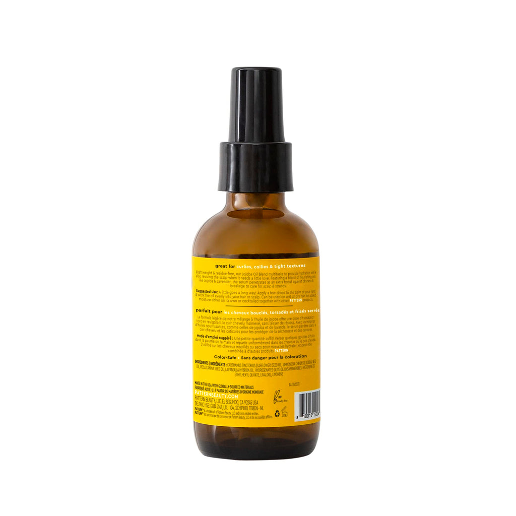PATTERN Beauty by Tracee Ellis Ross Jojoba Hair Serum, 3.9 Fl Oz, Safflower, Jojoba, Rosehip, Olive & Lavender Oils, Lightweight Moisture Boost for Hair and Scalp