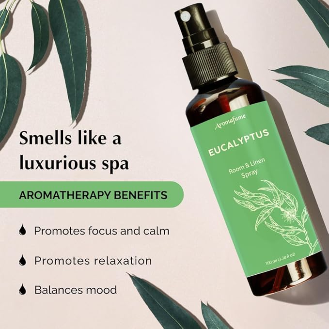 Eucalyptus Air Freshener Spray for Room, Linen & Pillow 100ml by Aromafume