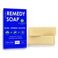 Truremedy Naturals Tea Tree Soap Bar 2-Pack, infused with Peppermint & Eucalyptus – Refreshing Foot and Body Cleanser for Men and Women, 4 oz