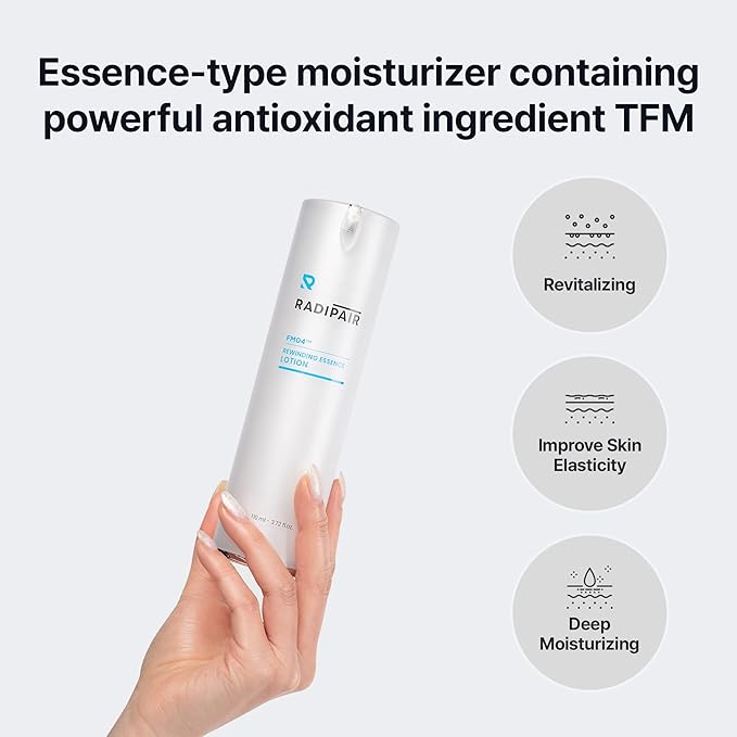 RADIPAIR FM04 Rewinding Essence Lotion – Korean Anti-Aging Moisturizer for Firming & Tightening | 3.72 fl oz with Patented TFM