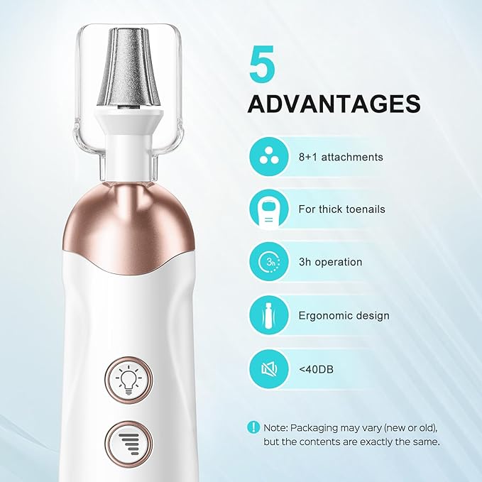 COSLUS C43 Professional Manicure Pedicure Kit with Upgrade Standard Grinder