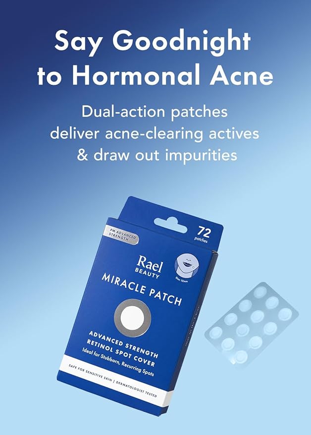 Rael Miracle Retinol PM Spot Cover Hydrocolloid Acne Pimple Patches (72 Ct)
