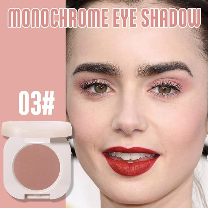 FeiCuiYun Pressed Single Matte Tan Eyeshadow Palette Makeup, Brown Eyeshadow For Women, Neutral Matte Pressed Powder Single Vegan Eyeshadow; Talc, Paraben & Cruelty Free, (03)