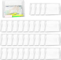 GAWBYET 50 PCS Mini Clear Makeup Bag,Small Clear Zipper Pouch Travel Bag for Toiletries Plastic Cosmetic Organizer Waterproof，for Swimsuit Bikini Travel Vacation(9.8 x 7.1 x 2.6 Inch)