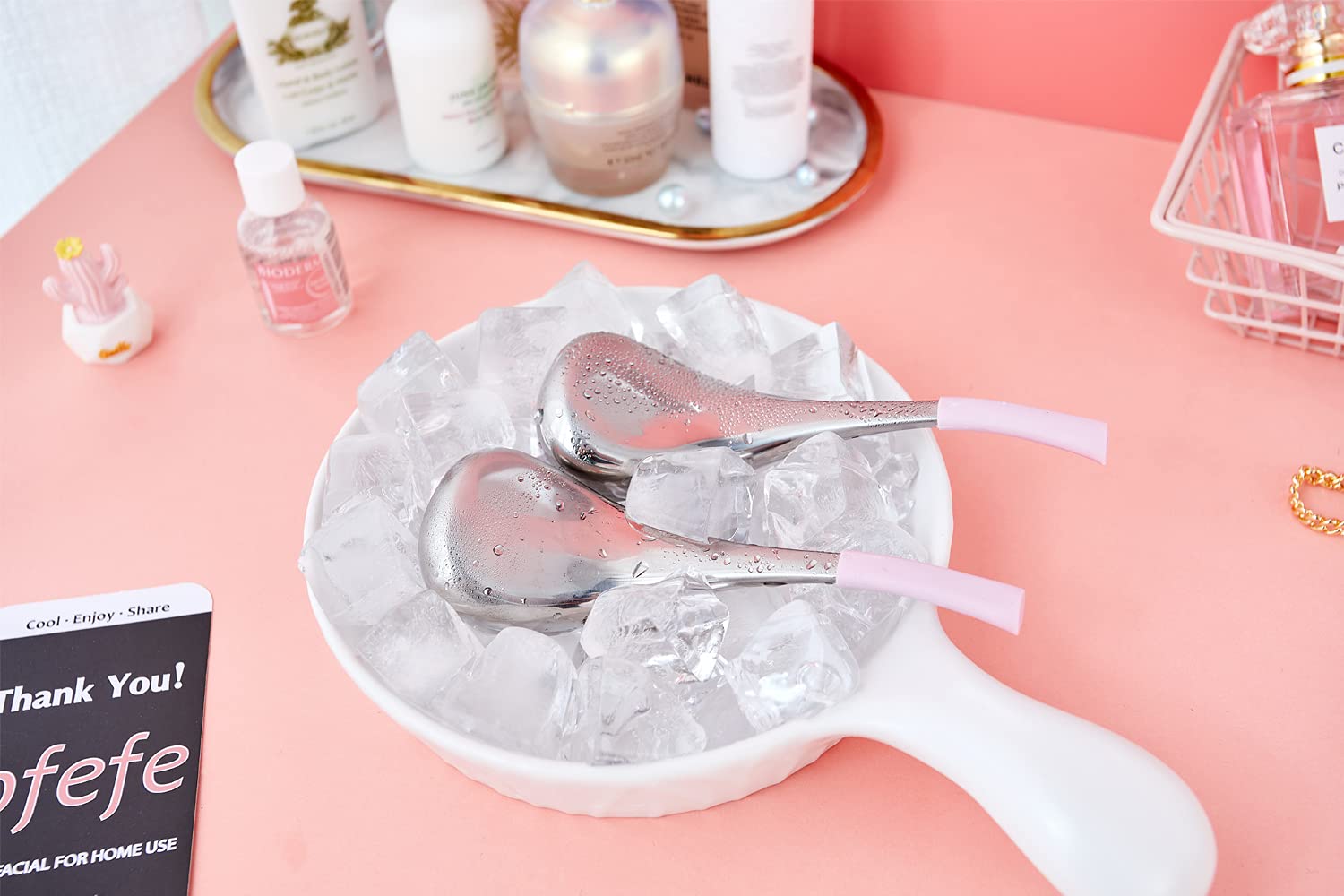 Ice Globes for Face Eyes, Cryo Sticks Facial Skin Care Tools for Puffy Eyes
