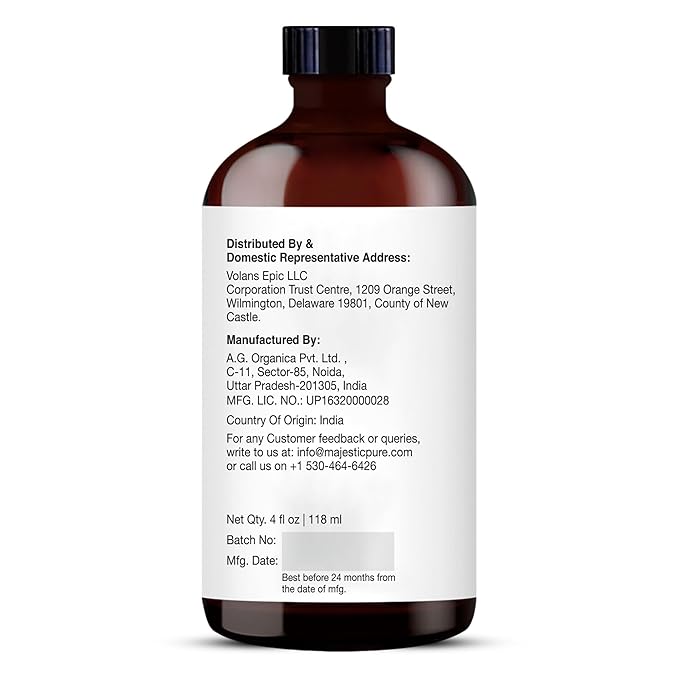 Majestic Pure Essential Oil with Glass Dropper - 100% Pure and Natural - Essential Oils for Diffuser, Aromatherapy, Soap and Candle Making, Eucalyptus Essential Oil, Eucalyptus Oil, 4 Fl Oz