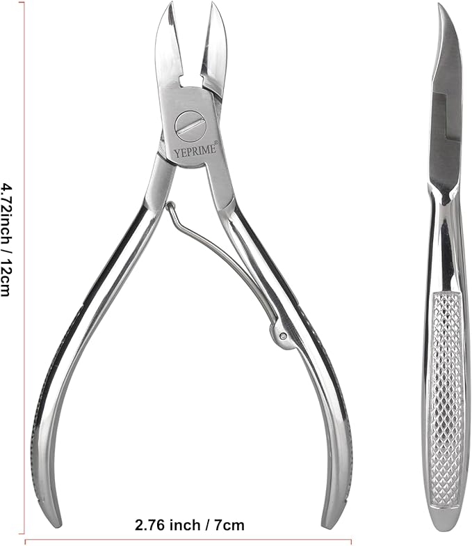 YEPRIME Toenail Clippers for Thick and Ingrown Nails, Curved Blade