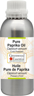Greenwood Essential Pure Paprika Oil (Capsicum annuum) Cold Pressed 1250ml (42 oz)