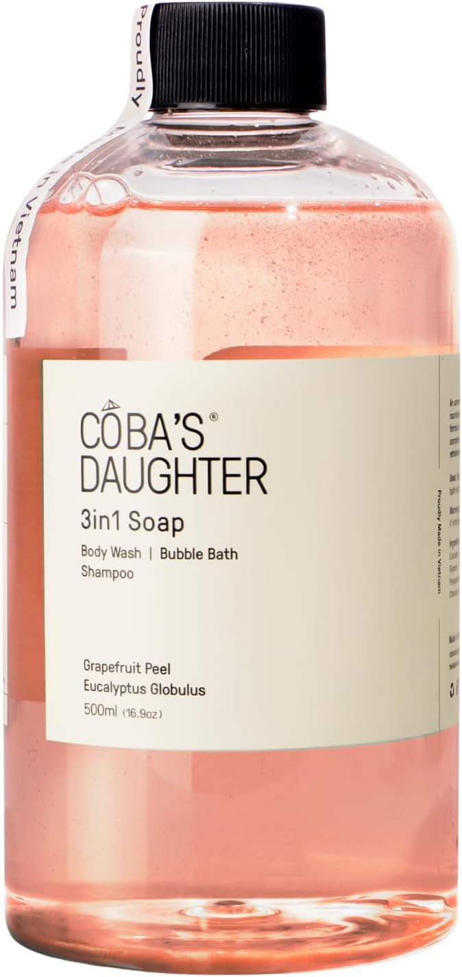 COBA'S DAUGHTER 3-in-1 Soap | Bubble Bath, Body Wash & Hand Wash 16.9oz