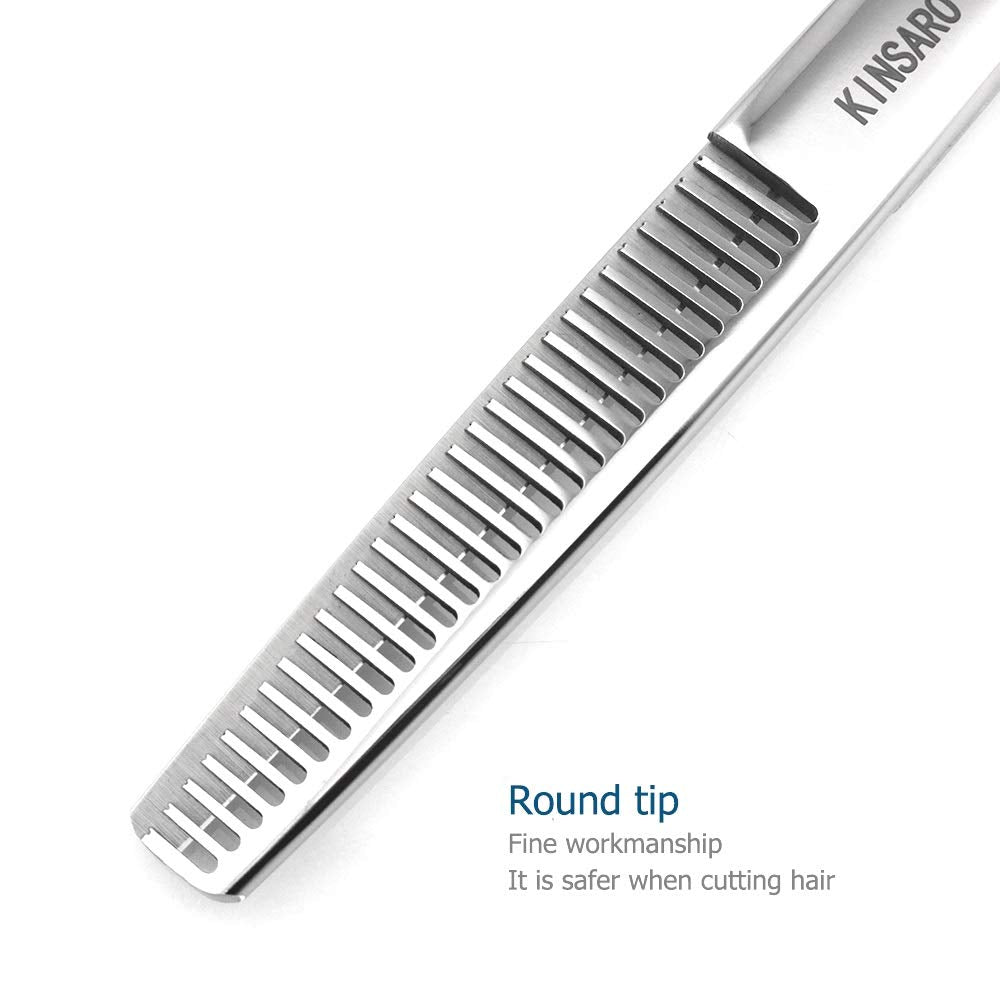 KINSARO Professional 6 Inch Hair Thinning Shears 440C Texturizing Shears