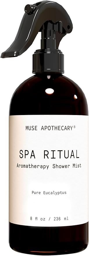 Muse Apothecary Spa Ritual Pure Eucalyptus Oil Shower Mist - Eucalyptus Spray for Shower, Spa, Bath, and Linen - Aromatherapy Eucalyptus Essential Oil Spray - 2oz