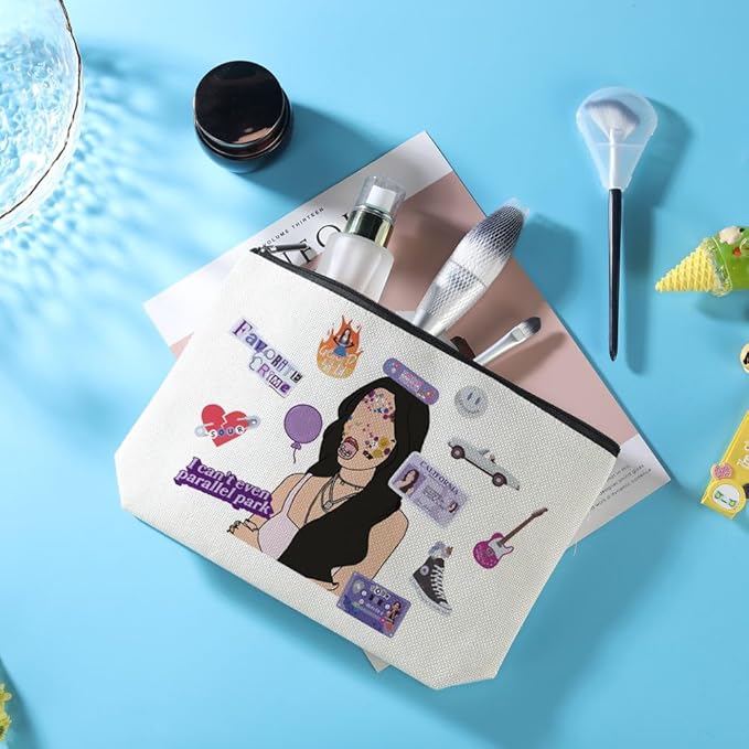 Fun Makeup Bag with 5 Stickers Sour-Album Music Lover