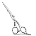 Hair Cutting Scissors, ULG Professional Hair Scissors 6.5” Shark Series Right-Hand Razor Edge Barber Shears Salon Hair Cutting Shears Made of Japanese Stainless Steel, Hand Sharpened Silver