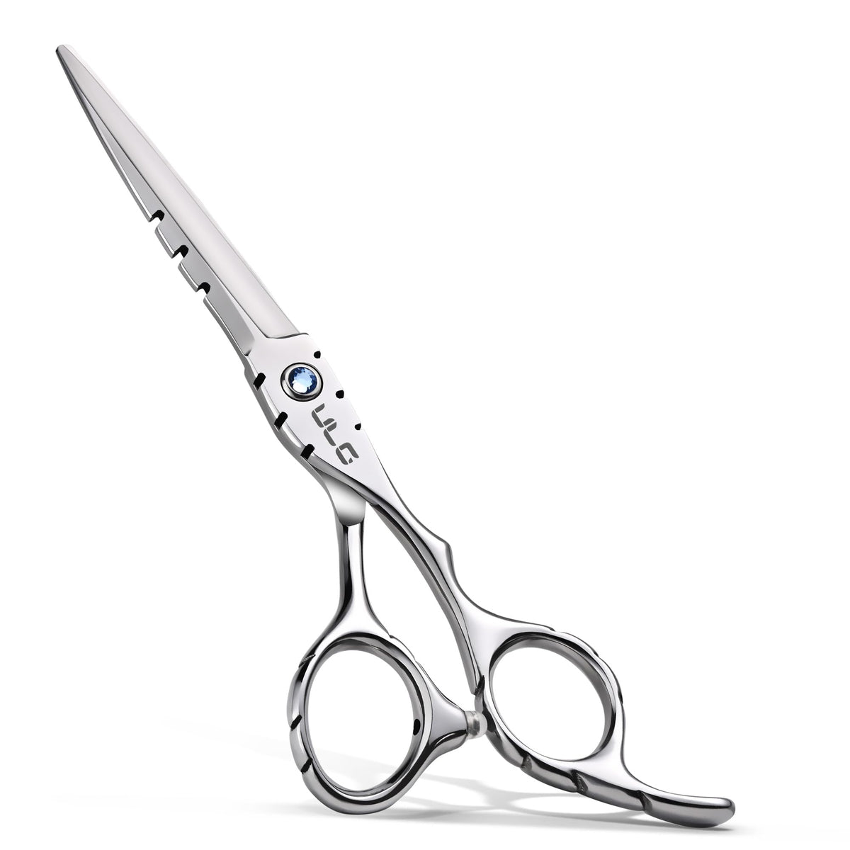 Hair Cutting Scissors, ULG Hair Shears 6.5 inch Hairdressing Hair Scissor, Salon Razor Edge Hair Cutting Shears, Japanese Stainless Steel Haircut Scissors with Detachable Finger Gold