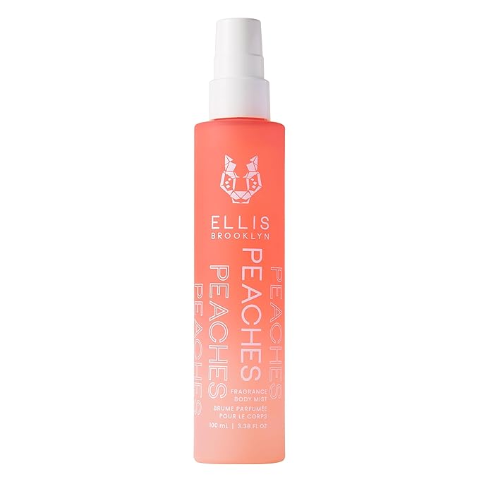 Ellis Brooklyn PEACHES Fragrance Mist for Women, 100ml / 3.38 fl oz