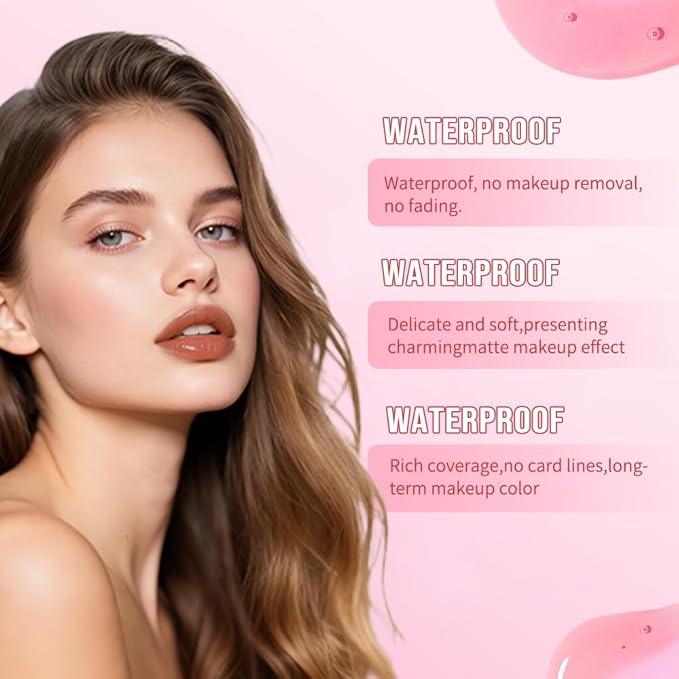 Hxssll Dual-Ended Lip Stain & Lip Oil – 2-in-1 Matte Color and Hydrating Gloss, Long-Lasting Non-Sticky Lip Tint, Nourishing Moisture & Glassy Shine for Day-to-Night Looks 03#