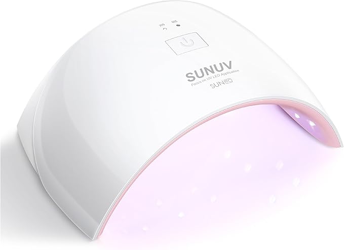 SUNUV UV LED Nail Lamp, UV Light for Gel Nail Polish Dryer SUN9C Pink