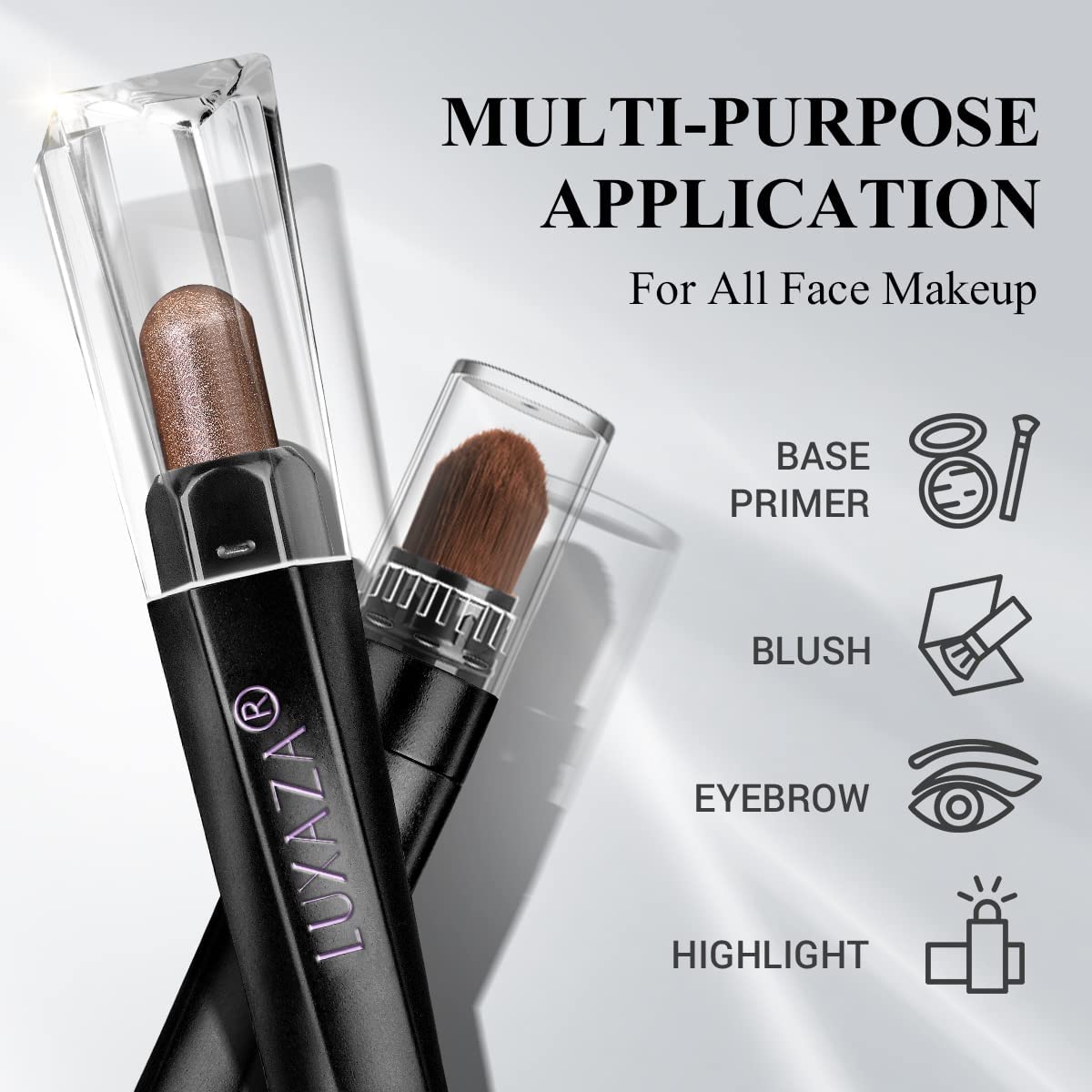LUXAZA PRO Plum Eyeshadow Stick Makeup Set 10PCS, Neutral Shimmer And Matte Cream Eye Shadow Palette, Metallic Bronze Smoky Eyeliner Brightener Crayon Pencil Kit, Ideal Gift for Women -Cocoa Crush
