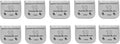 10#Dog Grooming Ceramic Blade sets,Compatible with Andis/Oster A5/Wahl 10KM