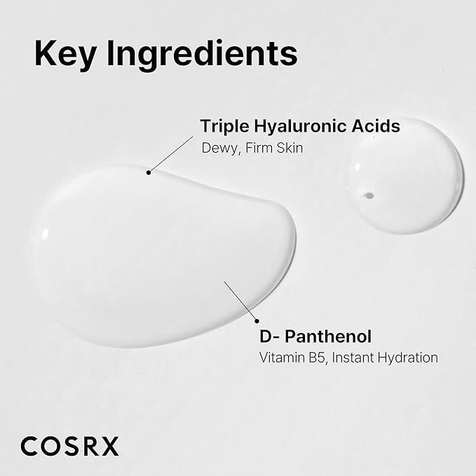 COSRX 3X Hyaluronic Acid Moisture Ampoule For Dry Skin, 1.35 fl.oz