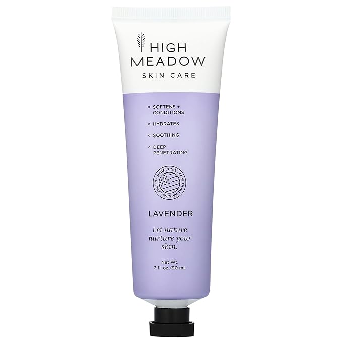 High Meadow Lanolin Cream Moisturizer with Lavender, 3 oz