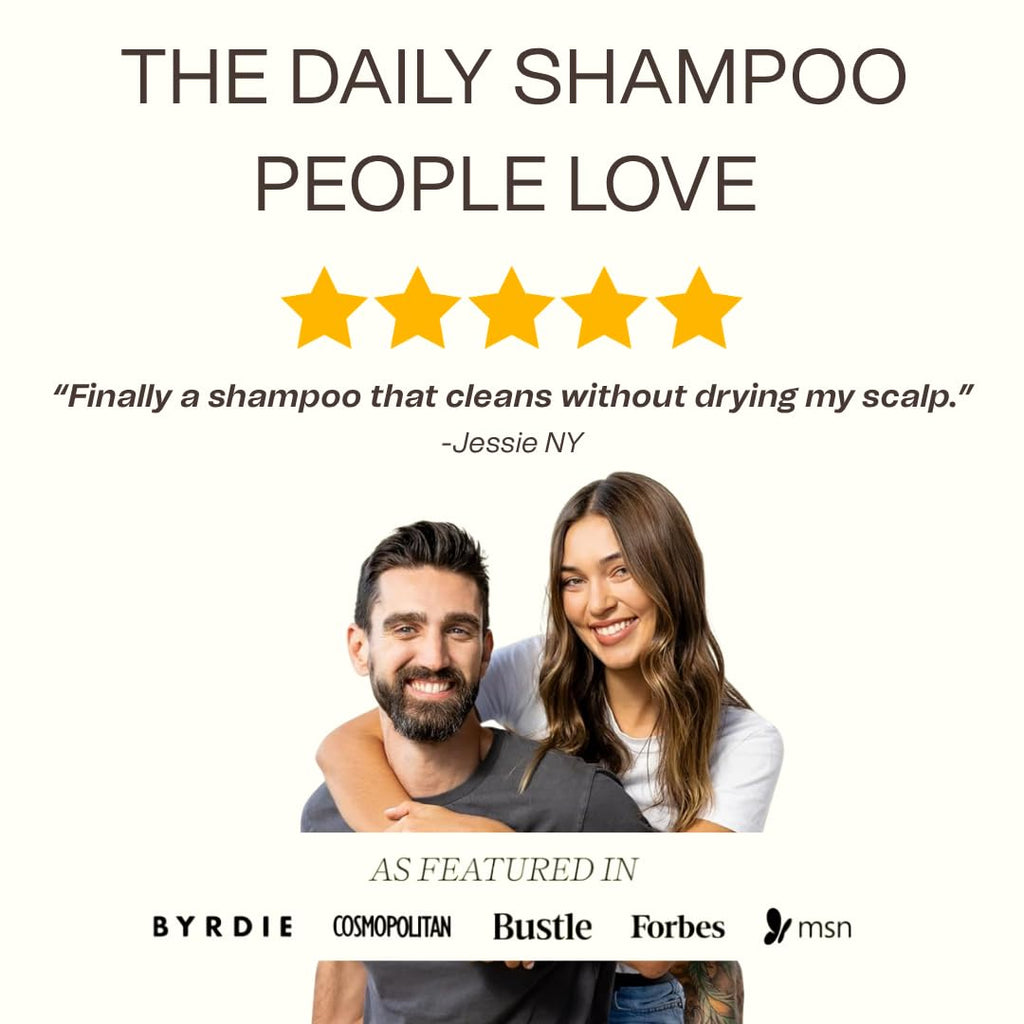 Ingreendients Natural Shampoo With Organic Ingredients - Sulfate Free, Color Safe, Non Toxic With Tea Tree Oil & Apple Cider Vinegar, Vegan, Gluten Free, pH Balanced