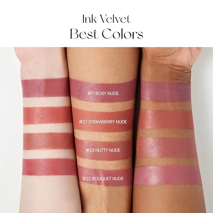 Peripera Ink the Velvet Lip Tint - High Pigment Color, Longwear, Weightless, Not Animal Tested, Gluten-Free, Paraben-Free (029 COCOA NUDE)