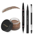 LAVONE Eyebrow Pen Kit, Waterproof Brow Pencil, Pomade, Eyeliner, Chocolate