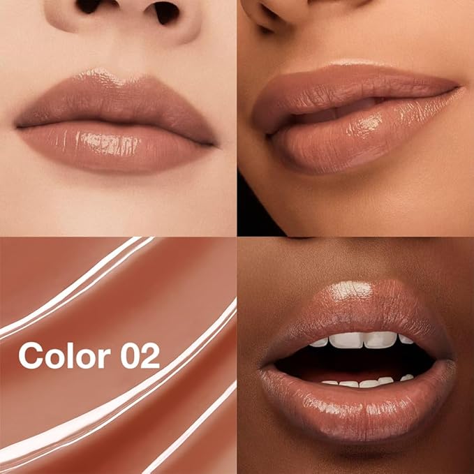 HHLTOH 1Pcs Tinted Lip Balm Moisturizing Lipstick – Waterproof Hydrating Matte Lip Balm for Women, Creamy Natural Color Stain for Dry Lips, Soft Matte Finish with Subtle Scent (#2 Sable)