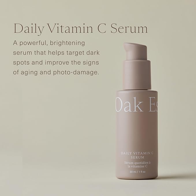 Oak Essentials Daily Vitamin C Serum, Brightening Face Serum, 1 fl oz